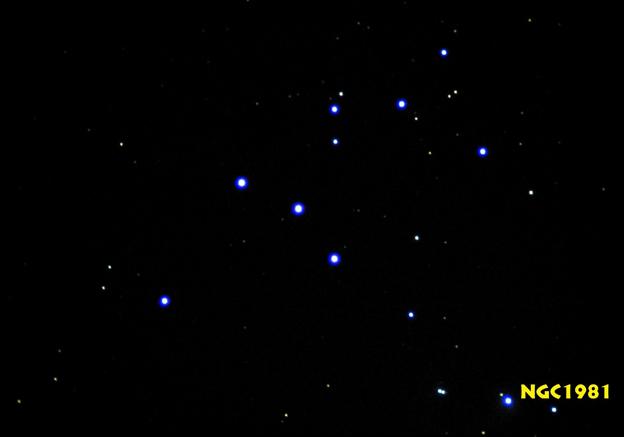 NGC1981 オリオン座 散開星団