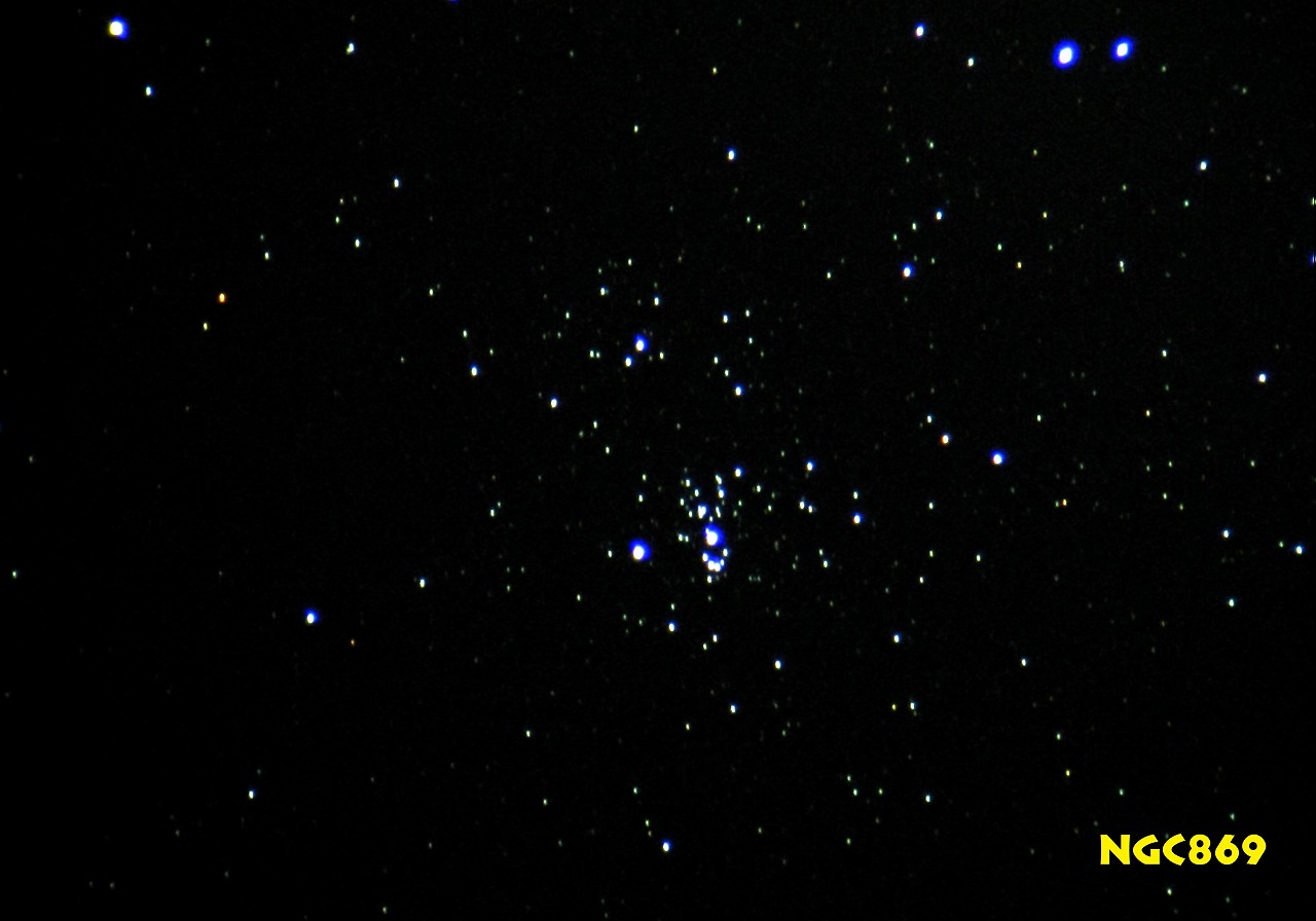 NGC869 ペルセウス座 散開星団