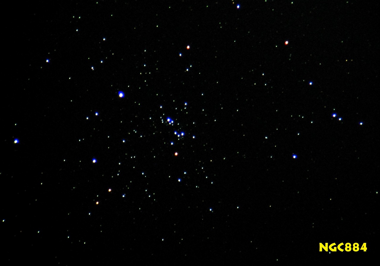 NGC884 ペルセウス座 散開星団